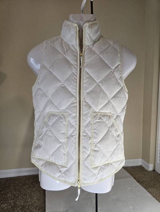 J. Crew Jackets & Blazers - $128 J CREW Factory Down Quilted Puffer Vest Jacket Women XSmall Winter WHITE